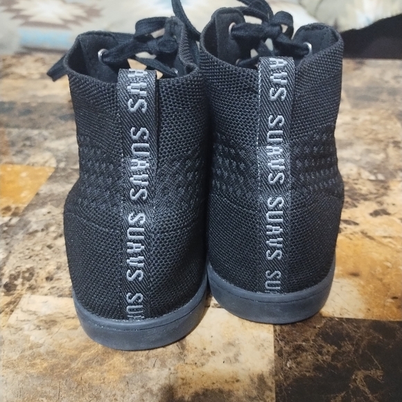 Suavs- The Legacy- Mens Black Hi Tops - Picture 2 of 6
